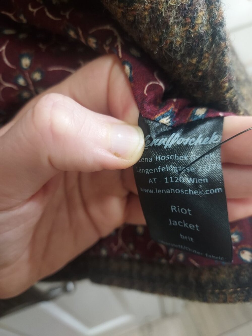 Lena Hoschek Riot Wool Biker Jacket Riot Jacket - Picture 8 of 8